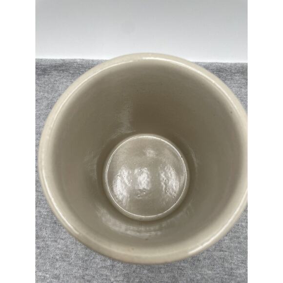 Roseville Pottery Christmas Hand painted Santa 1 Qt Crock Tall Robinson Ransbot - Picture 5 of 9